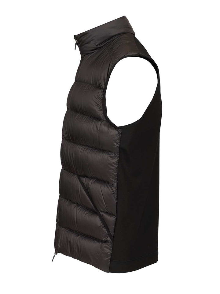 Herno Padded Vest In Tech Nylon Giacche - Nero | d128df762cdf4e1beb1f42ddc2e4d6be0bdabd03