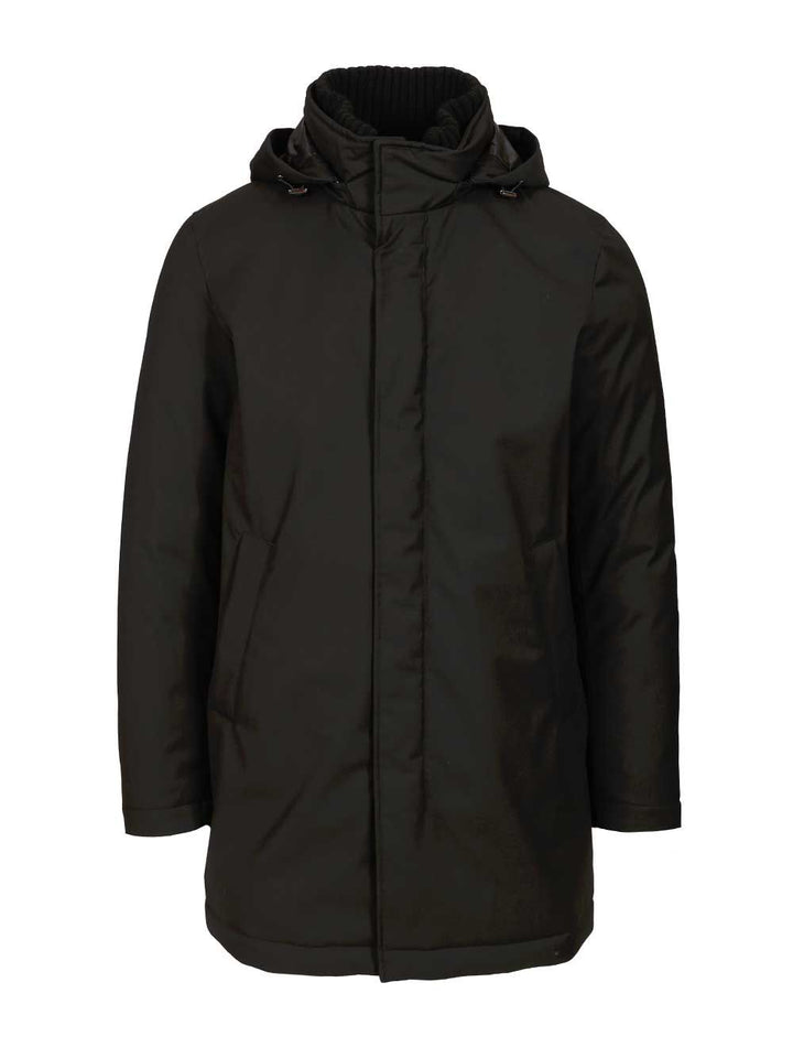 Herno Parka In New Business Technical Fabric And Ultralight Nylon Giacche - Nero | 301c3a7e93375efc34c71ef4ccc429f0c1ba5d70