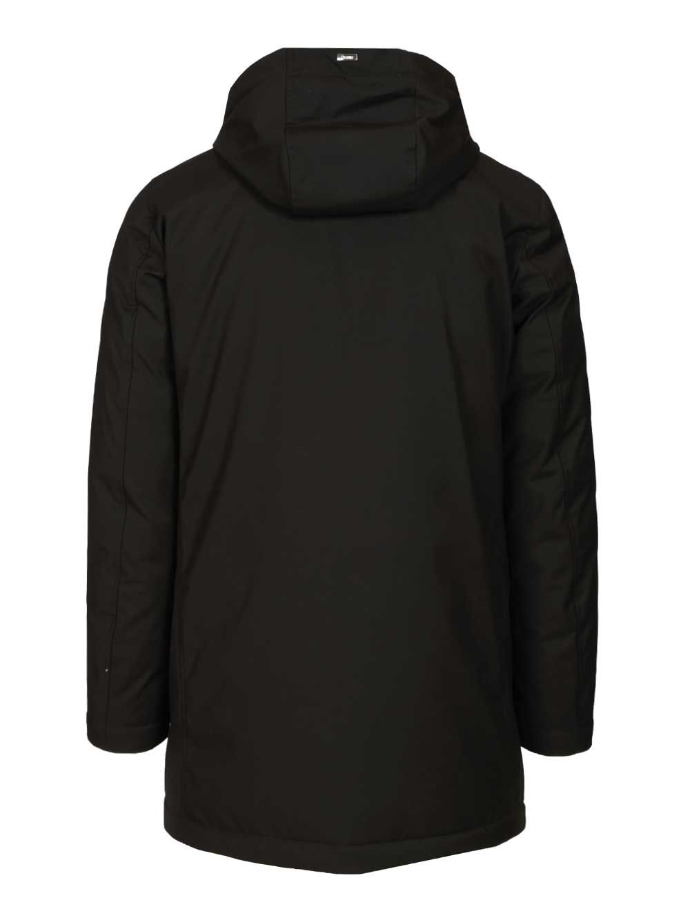 Herno Parka In New Business Technical Fabric And Ultralight Nylon Giacche - Nero | 16ee438468686ea5ff8c4fc62104432da07ab79b