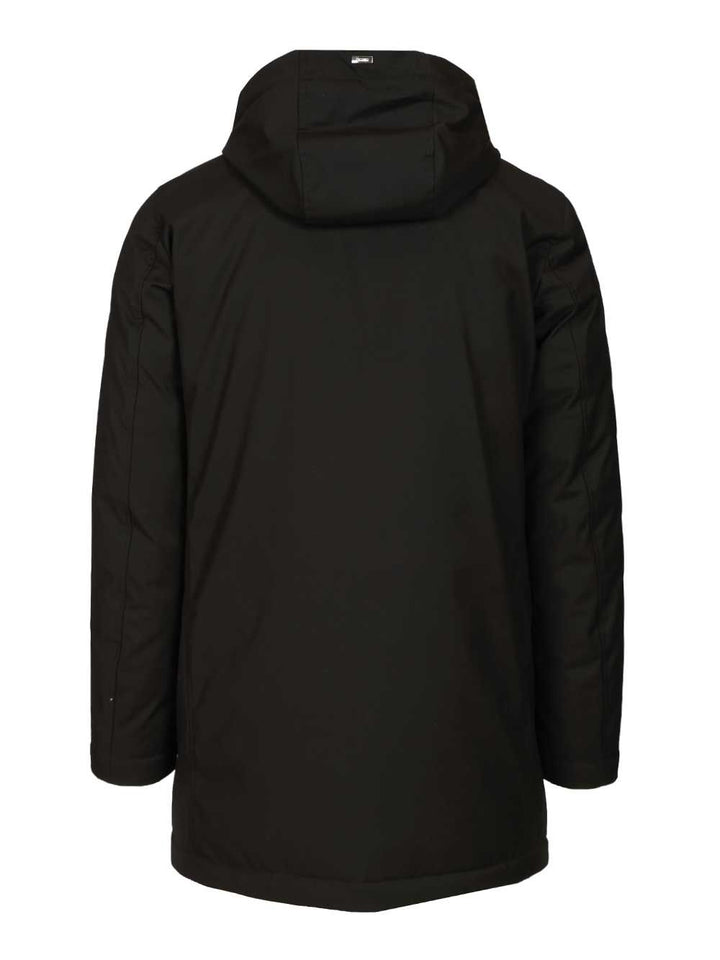Herno Parka In New Business Technical Fabric And Ultralight Nylon Giacche - Nero | 16ee438468686ea5ff8c4fc62104432da07ab79b