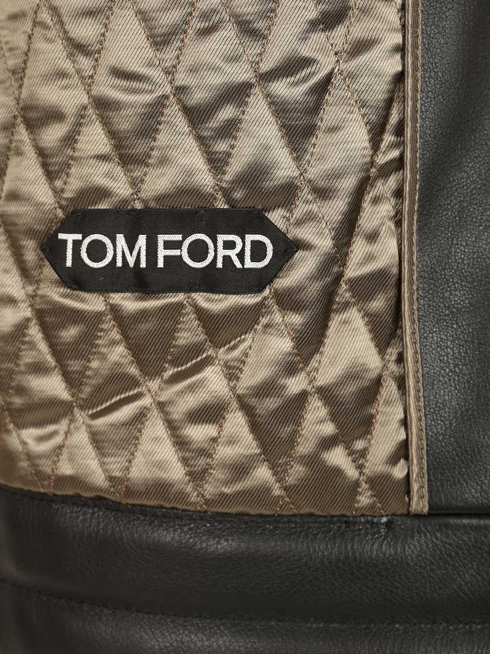 Tom Ford Biker In Full Grain Leather Giacche - Nero | cac28e9721ebc4435ee718c207654e3ee3d43436