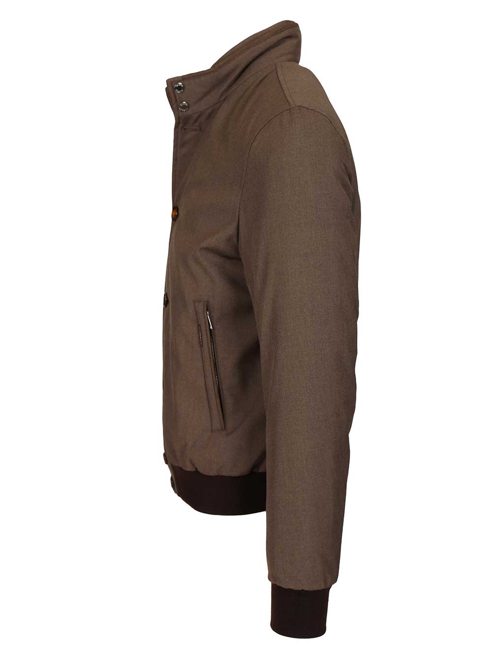 Moorer Suede Bomber Jacket Coats - Beige | efdef4ac4a8692eccf13f46e580a7b436340b319