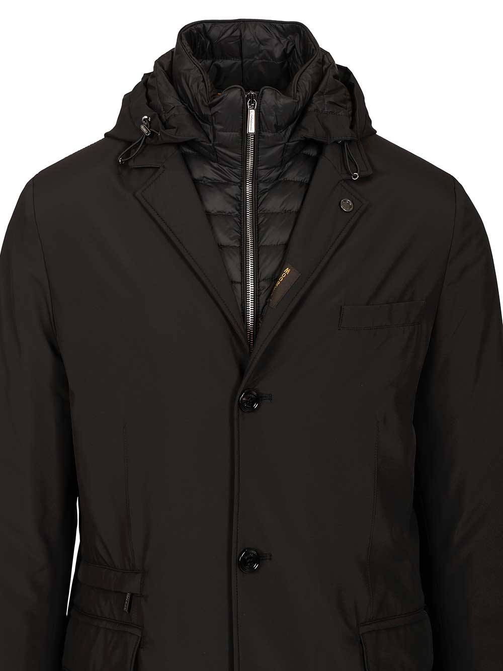 Moorer Smooth Coat Giacche - Nero | e4d6f9979421e05062931cf1d642202f0a66444b