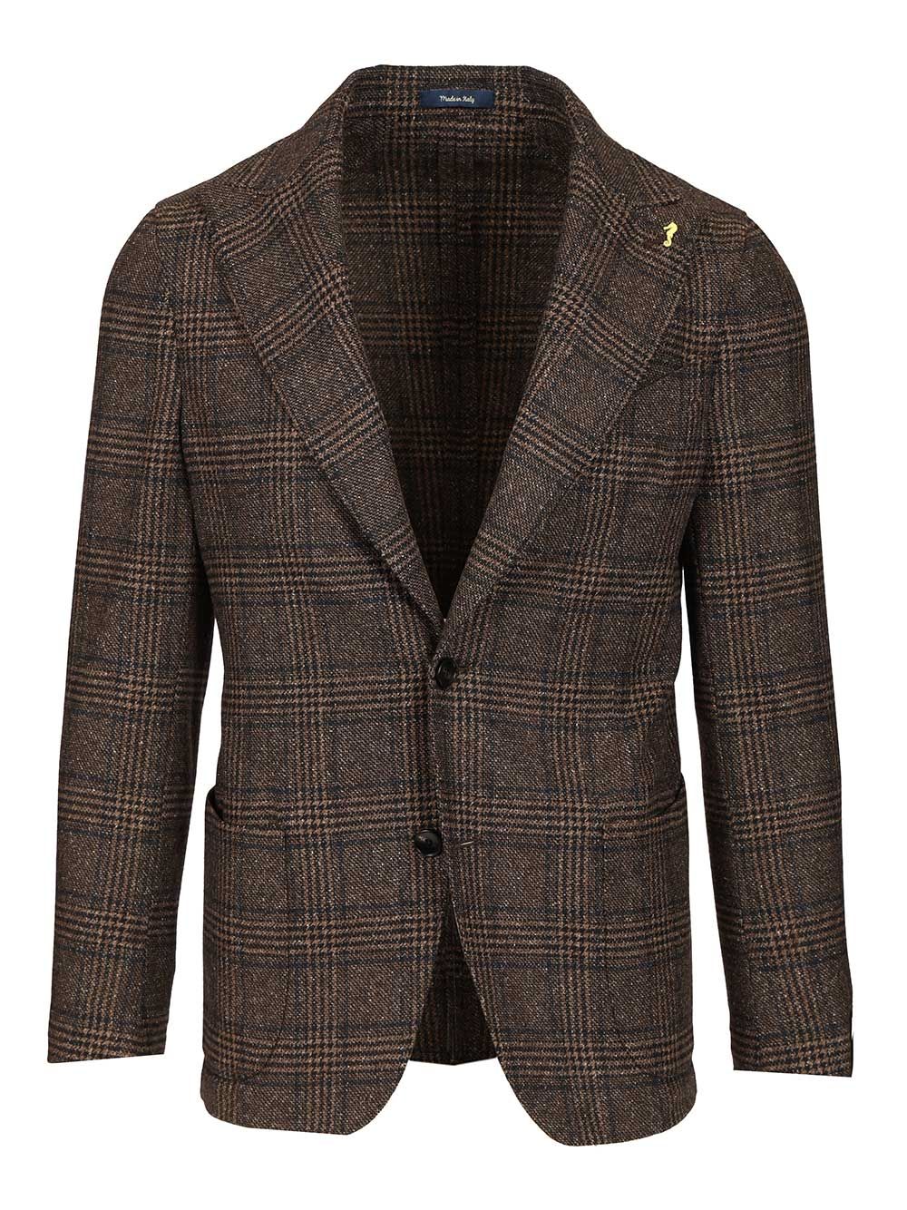 Guarinucci Prince Of Wales Blazer Giacche - Marrone | 054891e1f8bbe9812c244ab4df979e1af38a65c0