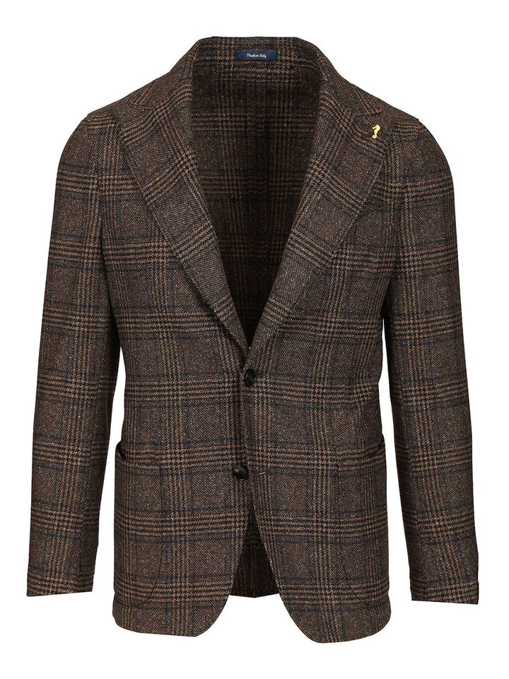 Guarinucci Prince Of Wales Blazer Giacche - Marrone | b4f0b3a47ae8e2bcb586b6c823c3a76ec8c479f7