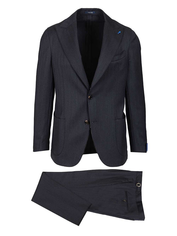12 Micron Wool Dress Jackets Blue