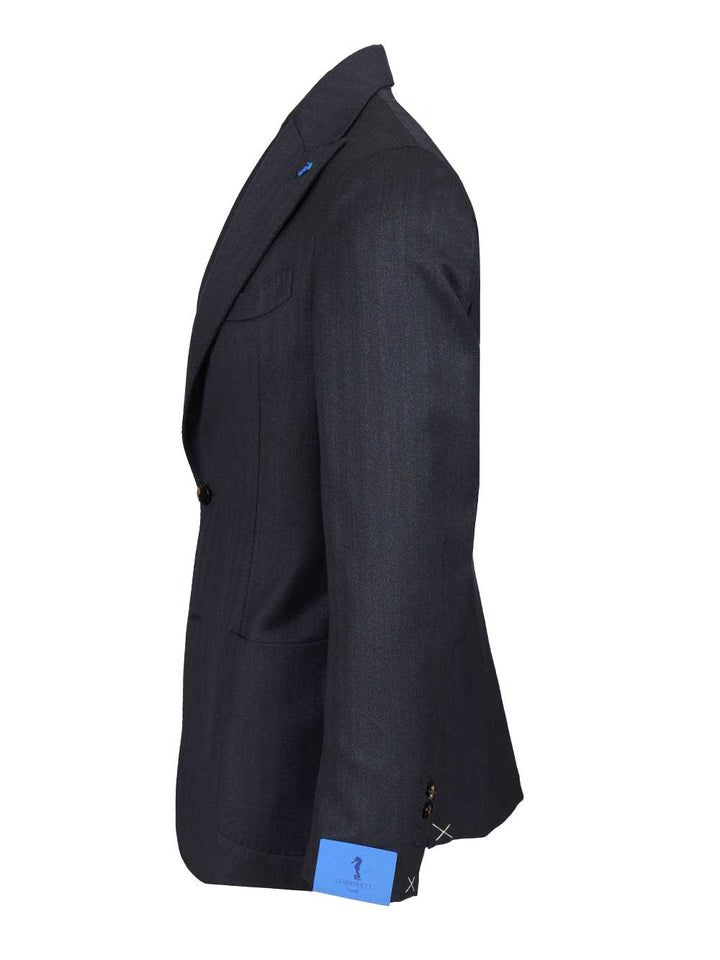 Guarinucci 12 Micron Wool Dress Giacche - Blu | 899ad51c91378ec4ee52cf1842098ae62aee92ad