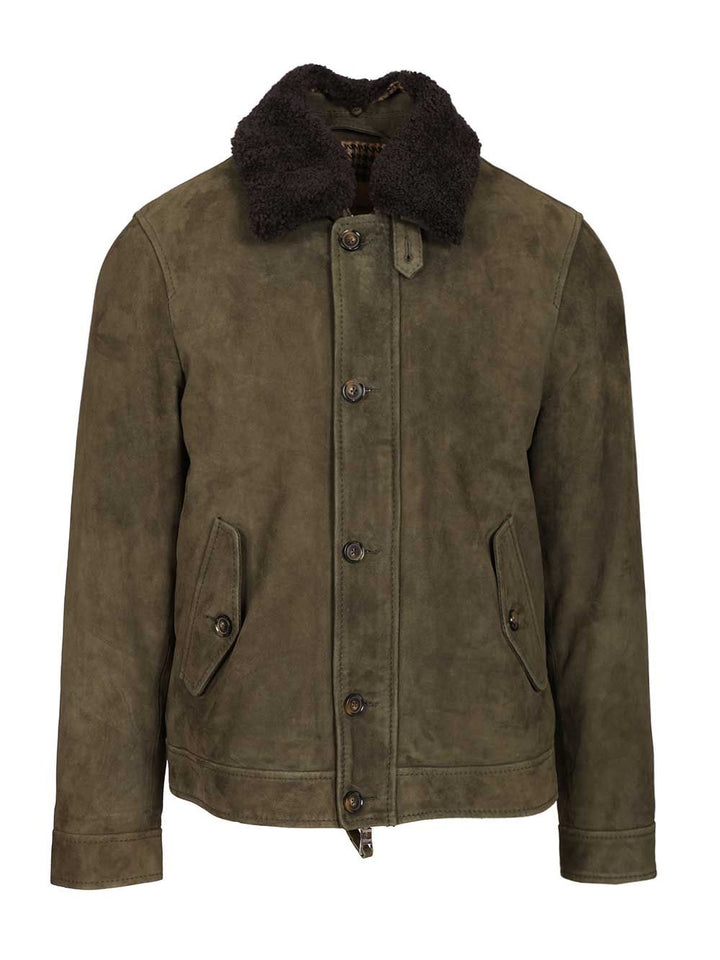 Al Duca D'Aosta Suede Bomber Jacket Giacche - Verde | 9dff9bad89d39c5d98d08b6b0c2297852b3951bb
