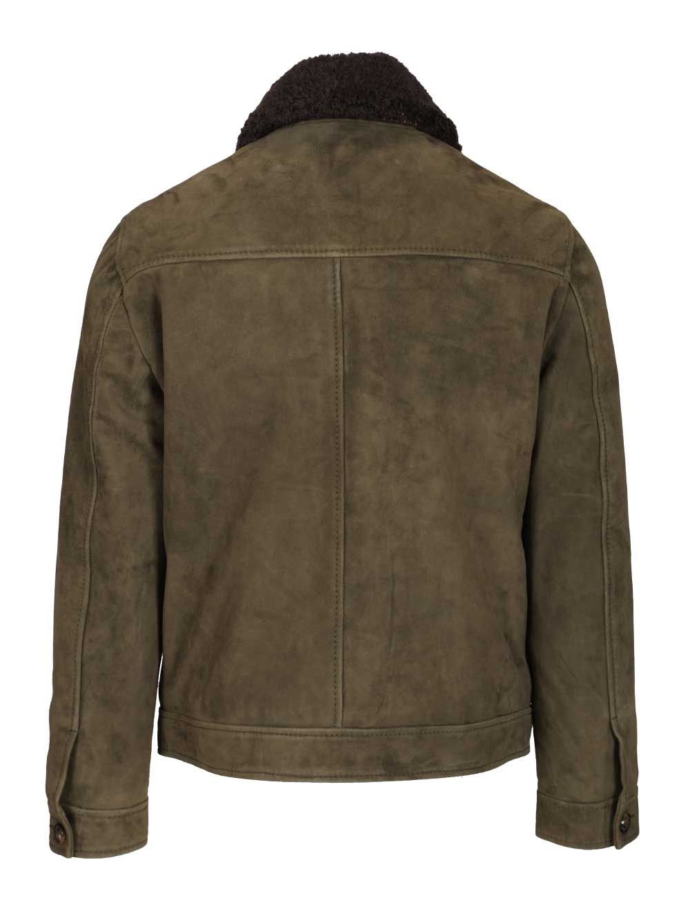 Al Duca D'Aosta Suede Bomber Jacket Giacche - Verde | 4379f354f28d4b42d826b6534117e931f97d595f