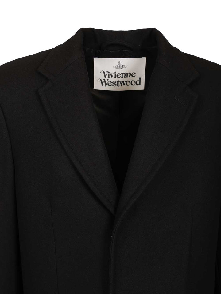 Vivienne Westwood Huddersfield Coat Coats - Nero | f2f3b34e616ee085d0e19a046125b5ff6e7d5312