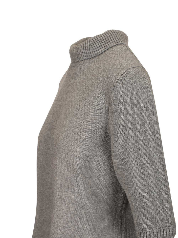 AlaÏA Cashmere Blend Turtleneck Knitwear - Grey | ab3173552085b4ca37ca670cd63e4b35a9f6ff33