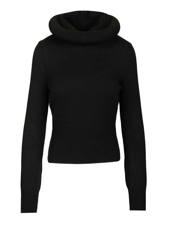Hooded Jumper Knitwear Nero