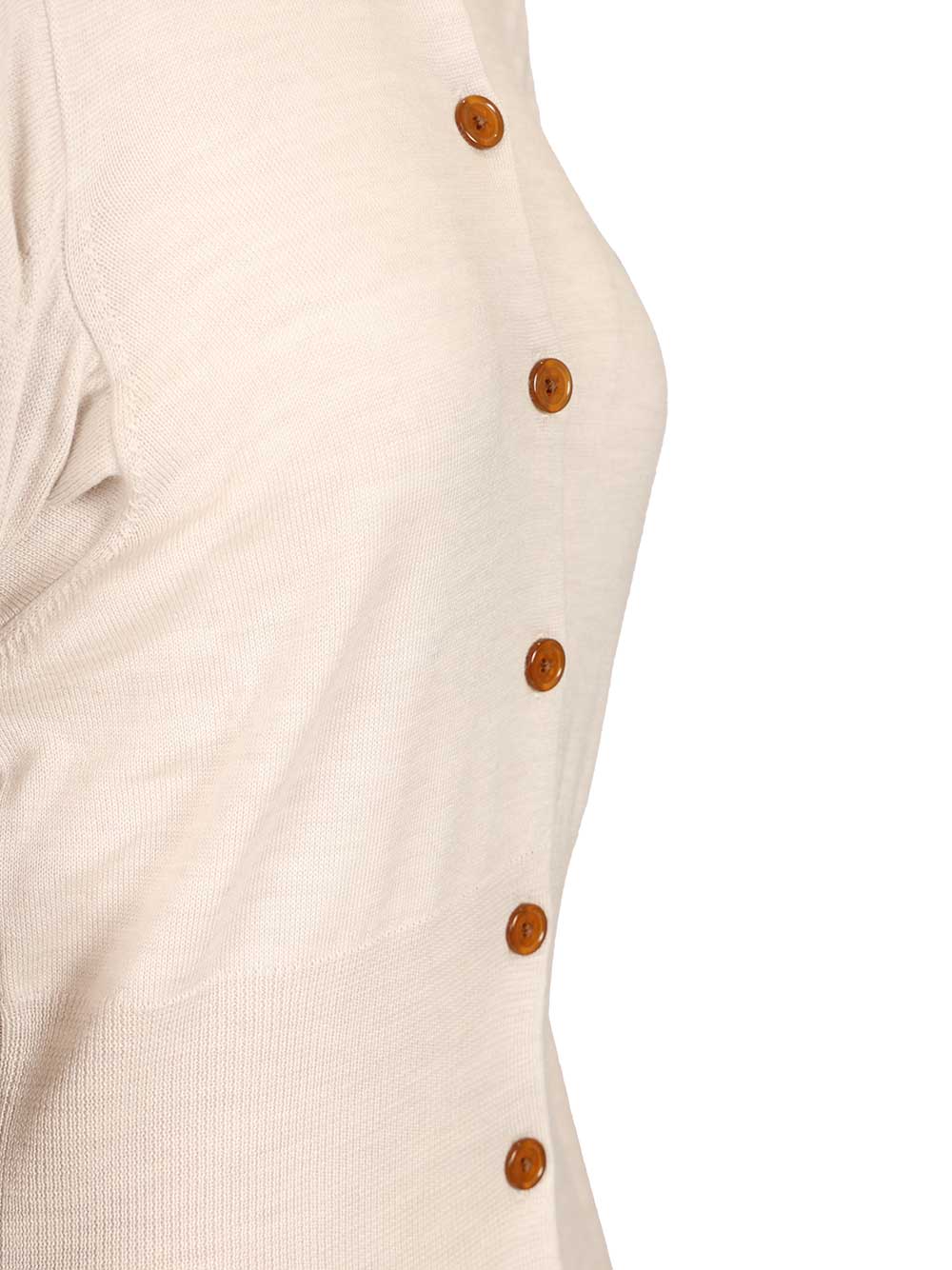 Vivienne Westwood The Eli Wool Cardigan Knitwear - Bianco | a01bf98905ac97b2b7fa8c201f35fb09a6bfdb69