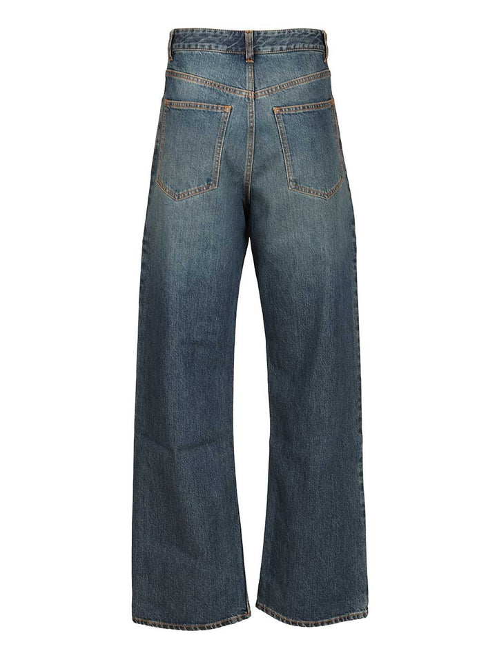 AlaÏA Low-Waisted Denim Trousers Jeans - Blu | 20ee5e91f5586d07022ede67637c09310a7e3763