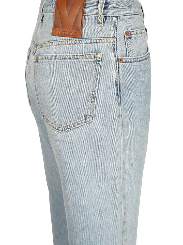Valentino Garavani Loose Fit Jeans - Light blue | aa7bd5ea888df72b629fcfba2d9ec6af291b44a2