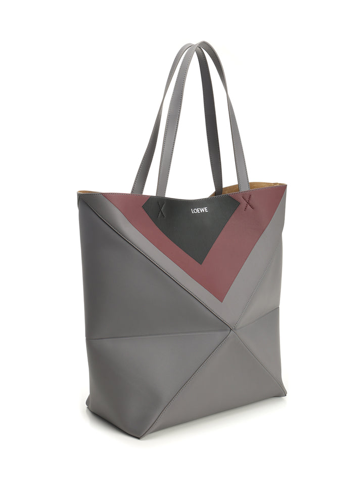 Loewe Puzzle Fold Tote Xl X Josef And Anni Albers Shoulder Bags - Grey | 325f5dbe033ce1445ac610f7800c5a0ea88c7a79