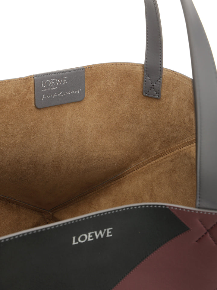 Loewe Puzzle Fold Tote Xl X Josef And Anni Albers Shoulder Bags - Grey | 58458409456c46c5c9bedaa9a6d5154c84feee10