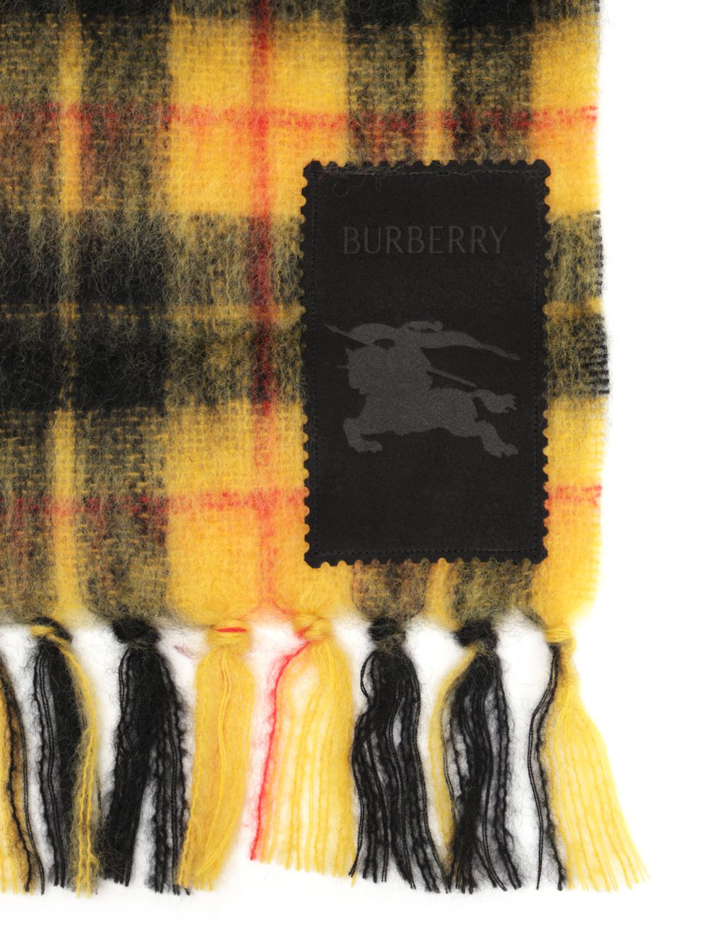Burberry Check Wool And Mohair Scarf Scarves And Foulards - Giallo | 0fe91eae70180a2f54c1cf147a11810aaf60b1ec