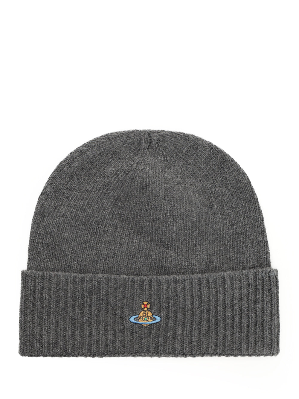 Vivienne Westwood Cashmere Beanie Classic Cappelli - Grey | fc883081dba45b1f06a88d6bfcba55f51dc4c533