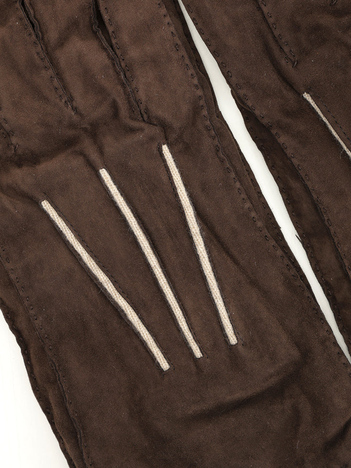 Fedeli Suede Guanti - Marrone | 55955ade3a26428111781e8530f59bf34dd50887