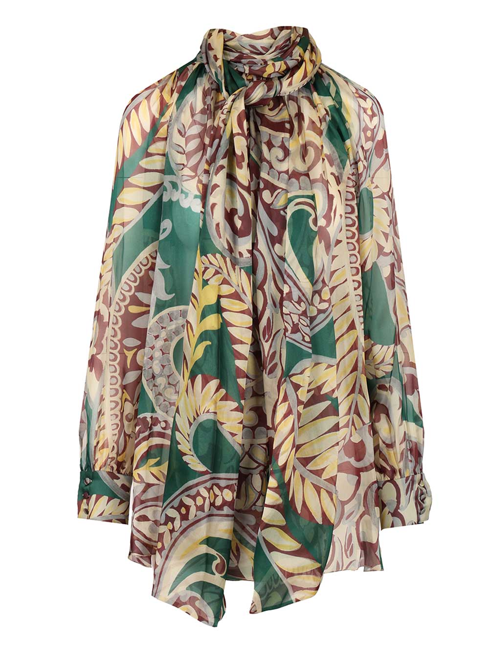 Etro Organza Blouse Shirts - Bianco | 8efff3f157d06e6f423ae8335437289854c1f400