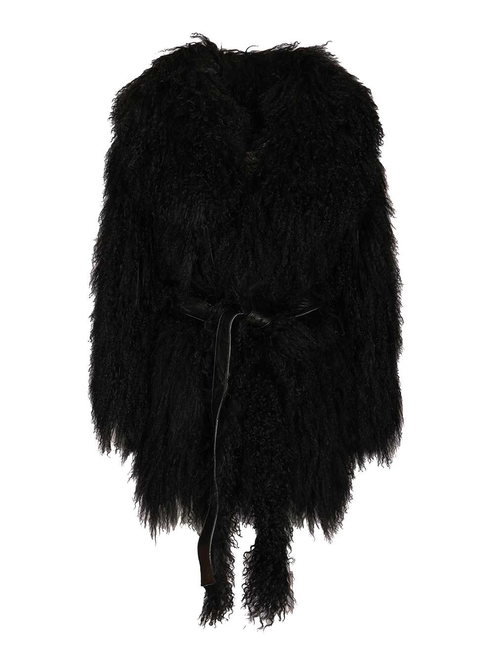 Numero Otto Mongolian Coat Coats - Nero | 16d42824581c1e7209553da5b342b024d0826904