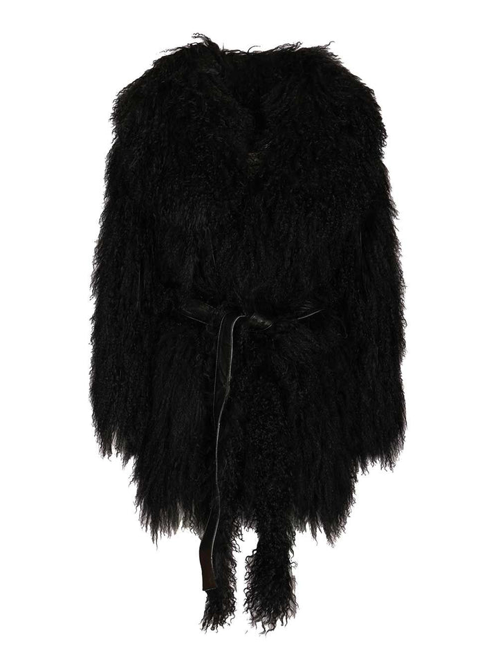 Numero Otto Mongolian Coat Coats - Nero | 16d42824581c1e7209553da5b342b024d0826904