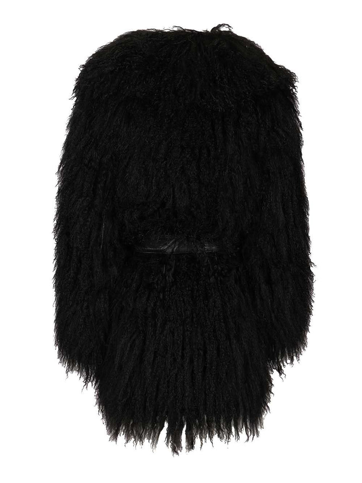 Numero Otto Mongolian Coat Coats - Nero | 2a9f5137fffa5d52e0c7095c942c22acf021e497