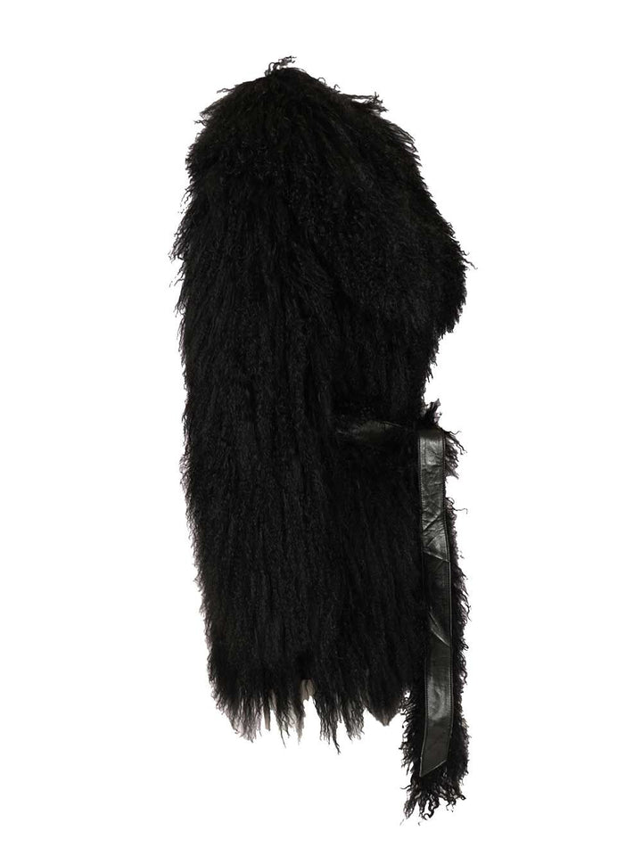 Numero Otto Mongolian Coat Coats - Nero | bb9f0857e10d55910c8d60a39813608aff2e6a70