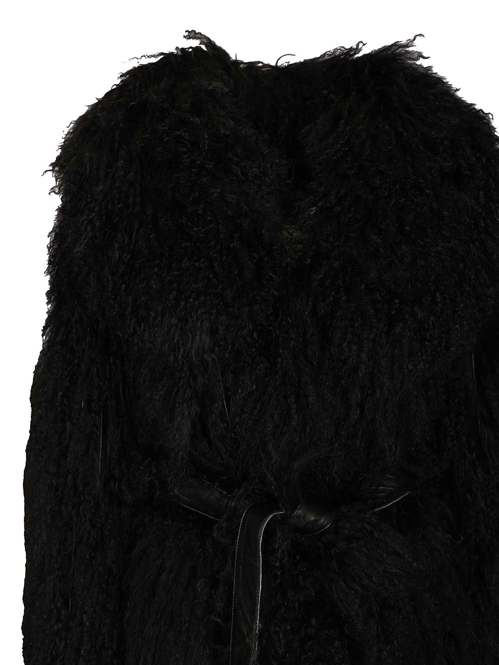 Numero Otto Mongolian Coat Coats - Nero | 0d21d22c543616279d8d4a69f0255a1a48cd1791