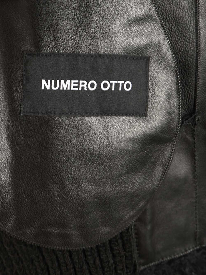 Numero Otto Shearling Bomber Jacket Coats - Nero | e03d78e643c74d1945f8aebf4692222ab54fc8e8
