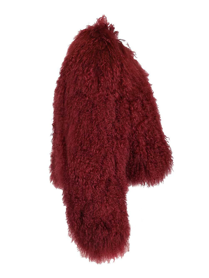 Numero Otto Short Jacket Coats - Bordeaux | c11f59e654e6dc5180c8f4db7f4a8c5bbbe457ba