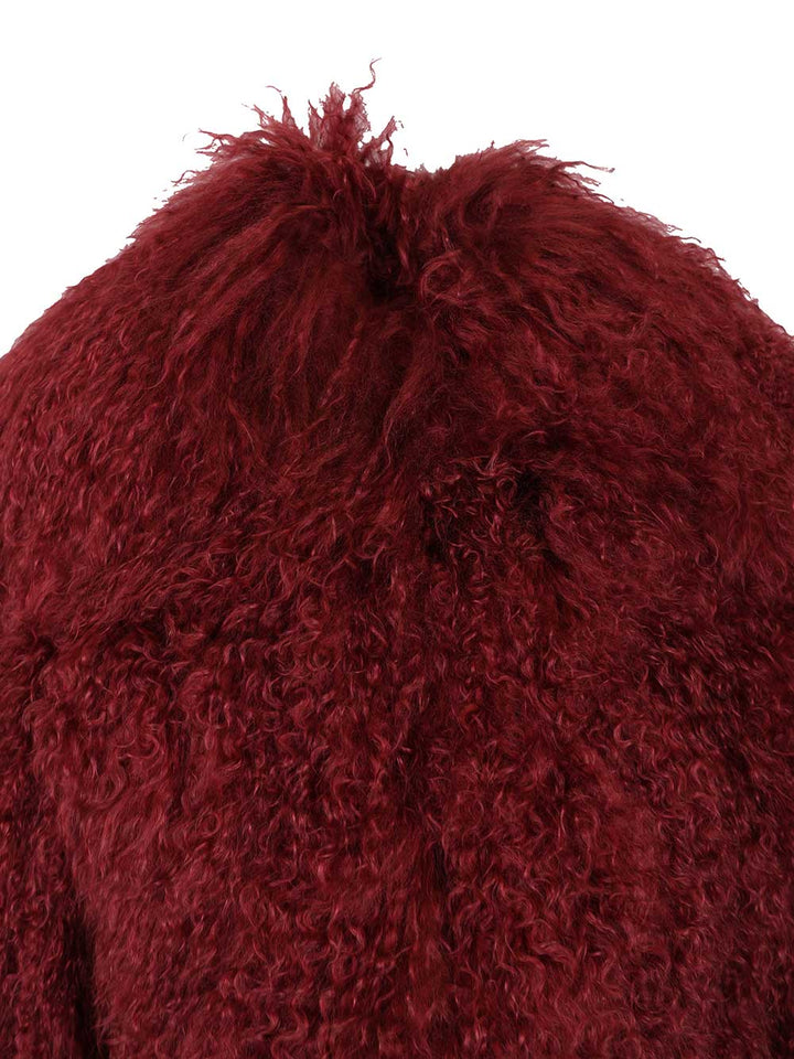 Numero Otto Short Jacket Coats - Bordeaux | f228596b5b84fd106a4efae4286df6995e1c5e46