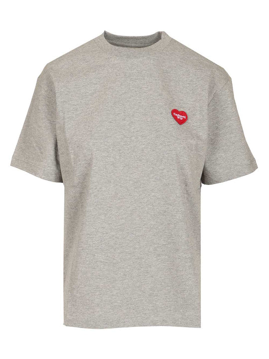 Heart Patch T-Shirt Grey