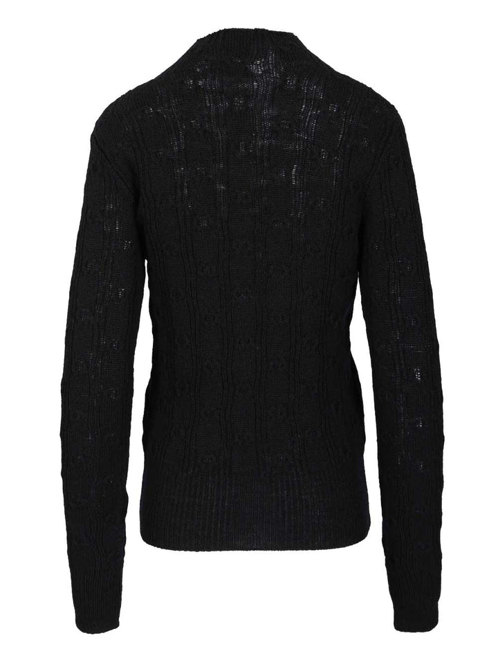 Dries Van Noten Tessy Sweater Knitwear - Nero | 9c956e1e1dca5fb003ed5601fcf5962c14897d68