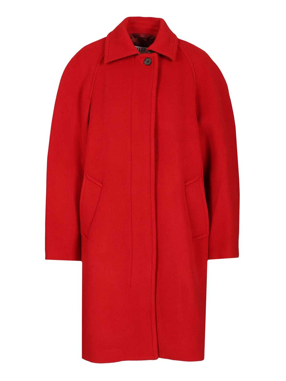 Filippa K Cocoon Coat Coats - Rosso | 18ea909428ebeb2aaa2f56e736d31efd8e9ce898