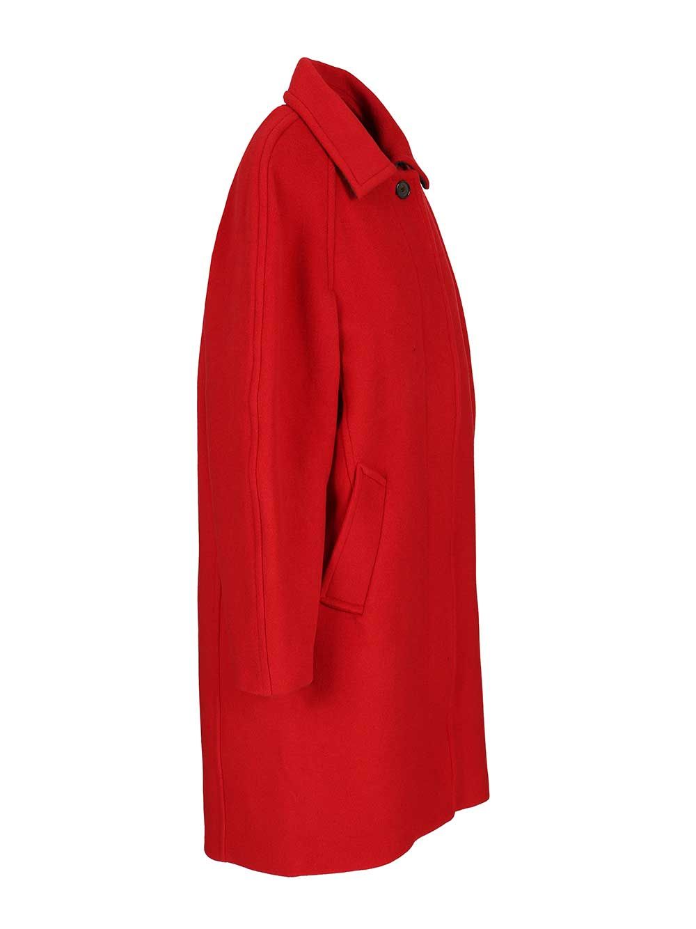 Filippa K Cocoon Coat Coats - Rosso | 12b8d7ca7b1b59679d80bc10ba8a9d8c4a22314c