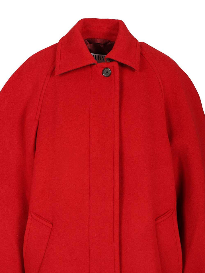 Filippa K Cocoon Coat Coats - Rosso | 0cbd540a6faed2f5d5aa5b83b13587a7f3d89081