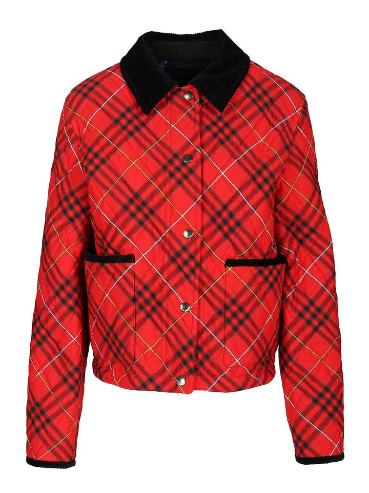 Burberry Quilted Cropped Jacket Giacche - Rosso | f4050d65ba55032a6947fcf7078a877d223a0f5d