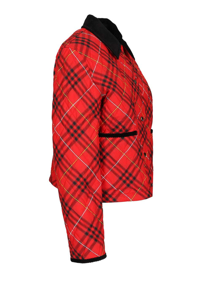 Burberry Quilted Cropped Jacket Giacche - Rosso | 30331b48140a9371f6d94737e454bbec9e36ddbb