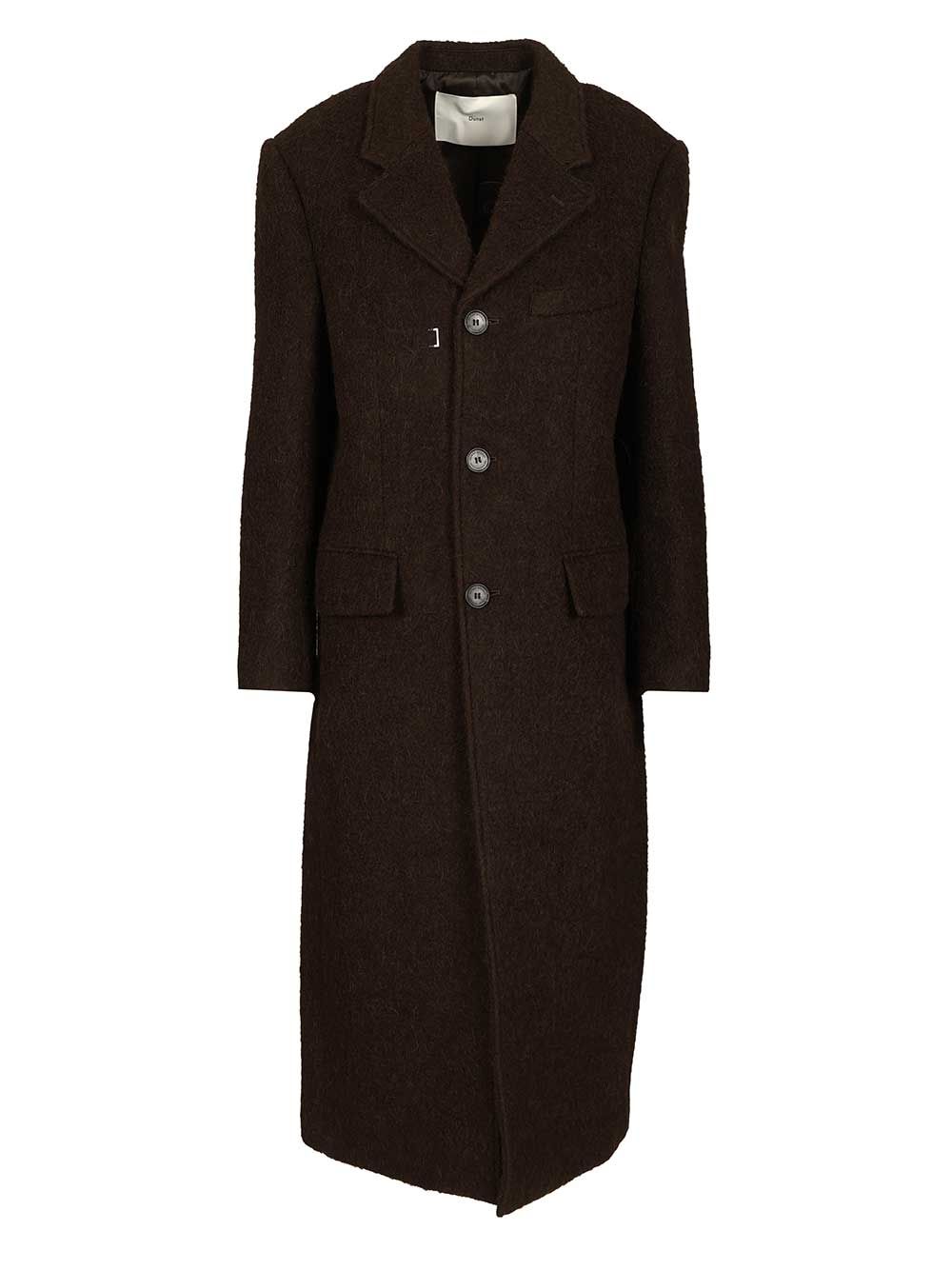 Dunst Structured Coat Coats - Marrone | c5a0da304bc0835309319ad6929502a54d61f474