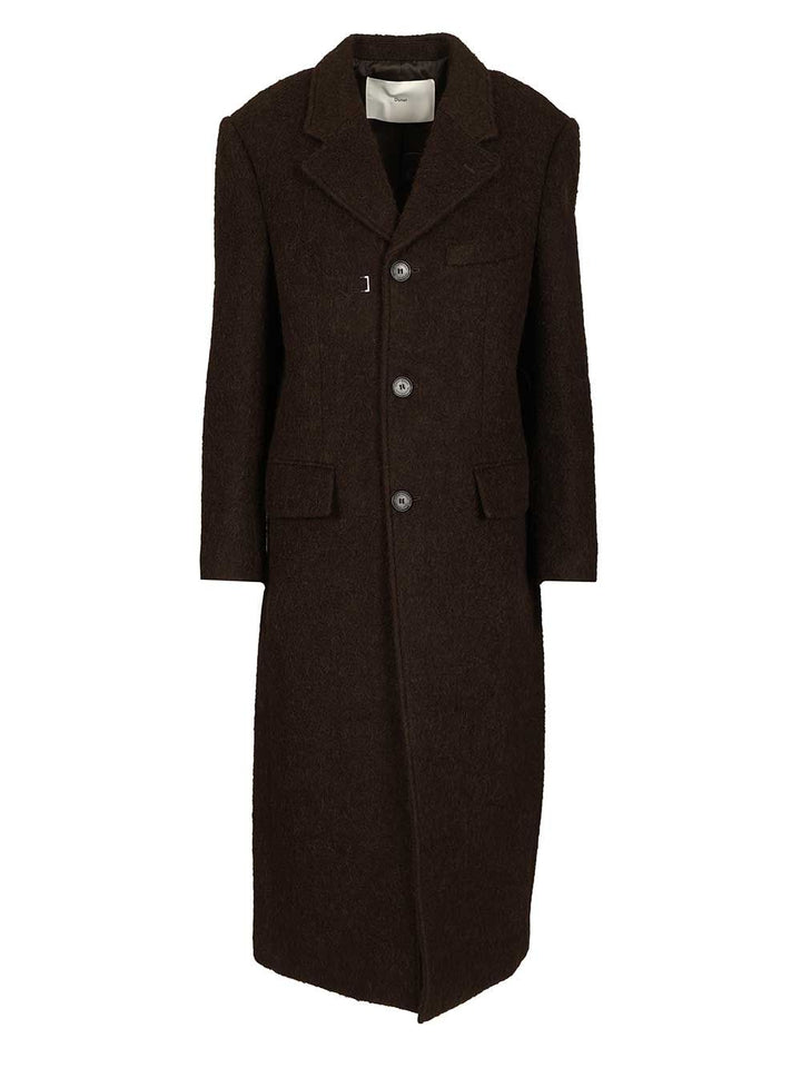 Dunst Structured Coat Coats - Marrone | c5a0da304bc0835309319ad6929502a54d61f474
