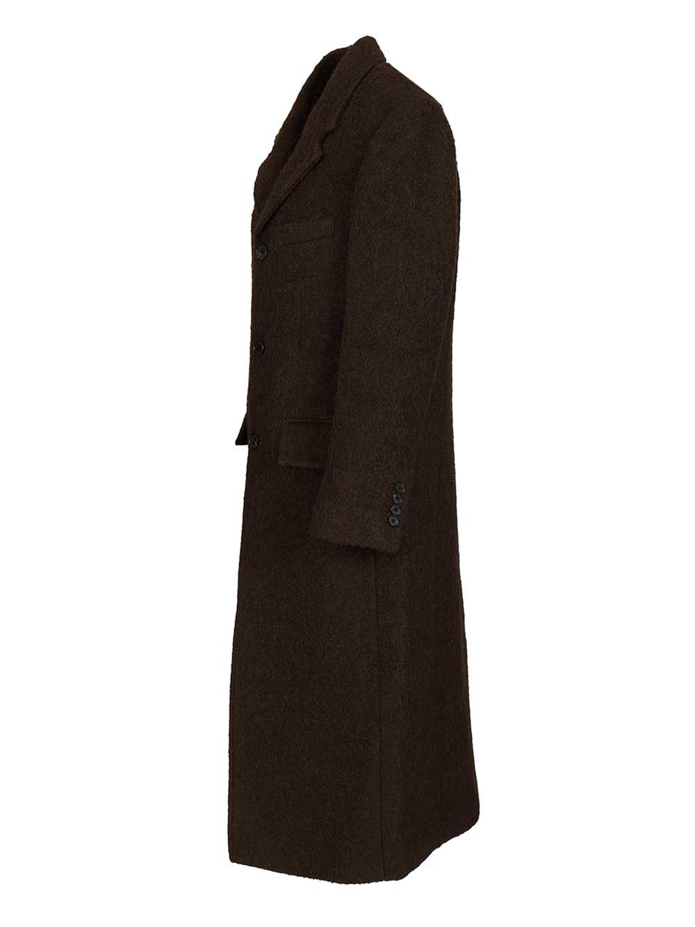 Dunst Structured Coat Coats - Marrone | 59251ac3808ed61629b5a980825c091ce298b7a7