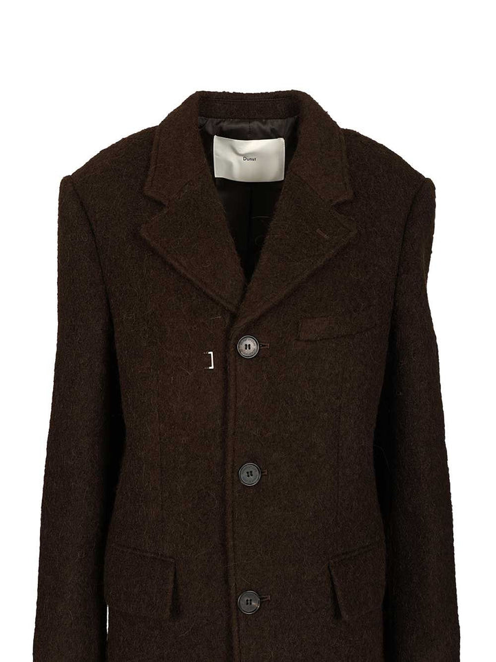Dunst Structured Coat Coats - Marrone | ffeed8f3e0221e0c0b5ed8e5528580fa59921a36