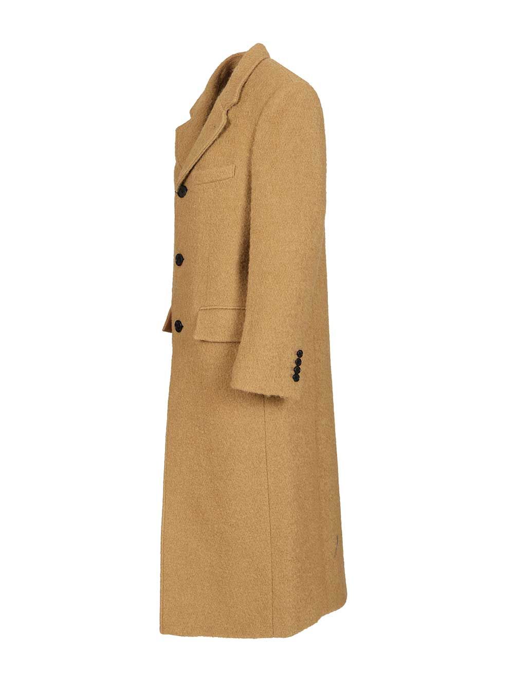 Dunst Structured Coat Coats - Beige | ece215619699031060dd5d99fecc6daeba4ffe2f