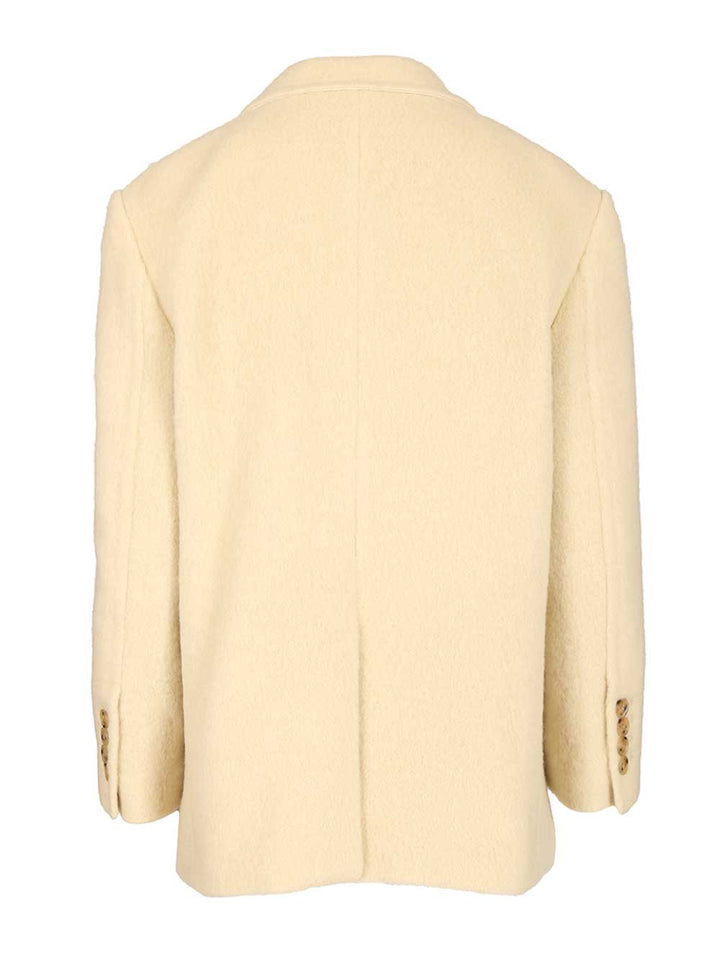 Dunst Wool And Alpaca Blend Blazer Giacche - Bianco | 3b760f7a8504a278a69855bc9a0172a8968890e4