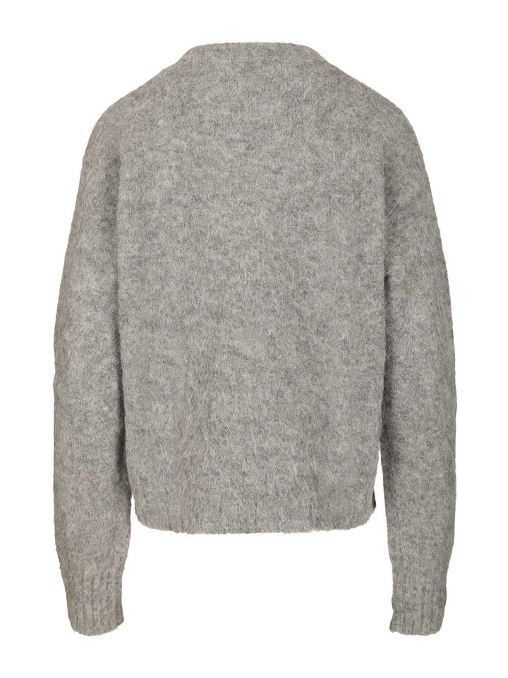 Amish Crewneck Sweater Knitwear - Grey | f409facdc01e3ada2a922f16b753fdef41446992