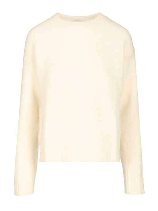 Crewneck Sweater Knitwear Bianco