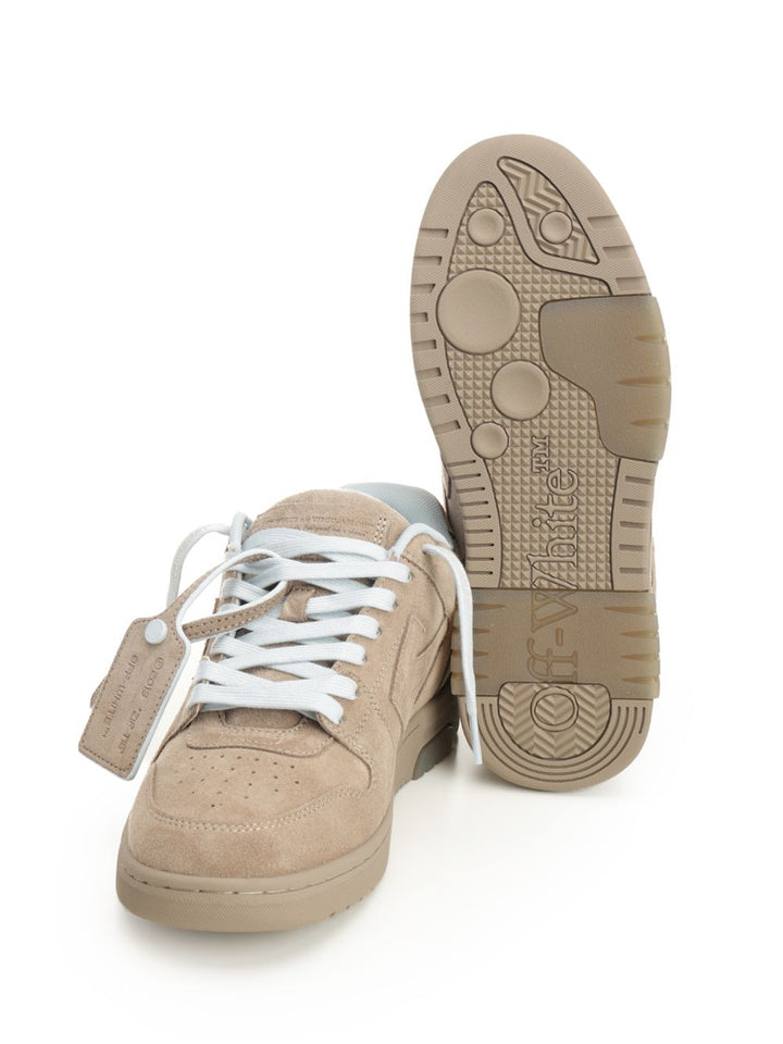 Off-White Out Of Office  In Suede Sneakers - Beige | b3e52eb22d6d6bd0729ab89c26d7c9df57623d9f