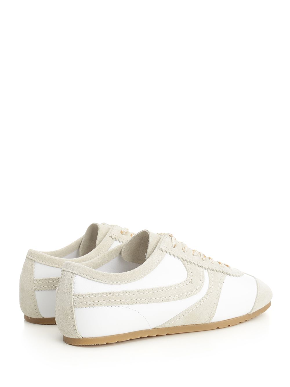 Dries Van Noten Leather And Suede Sneakers - Bianco | 059e567cdd79e5c5ca0f3744629a7efe5e208e3b